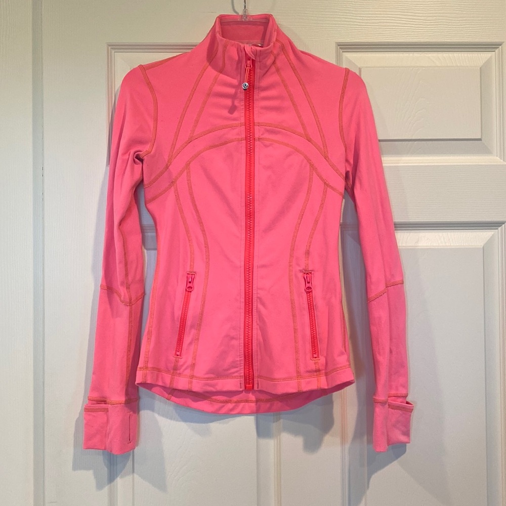 Lululemon neon pink Define jacket